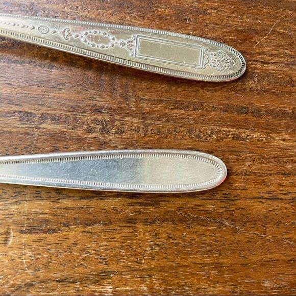 Antique 1921 Oneida Community Plate Grosvenor Teaspoons Set of 5 No Monogram - Picture 8 of 9